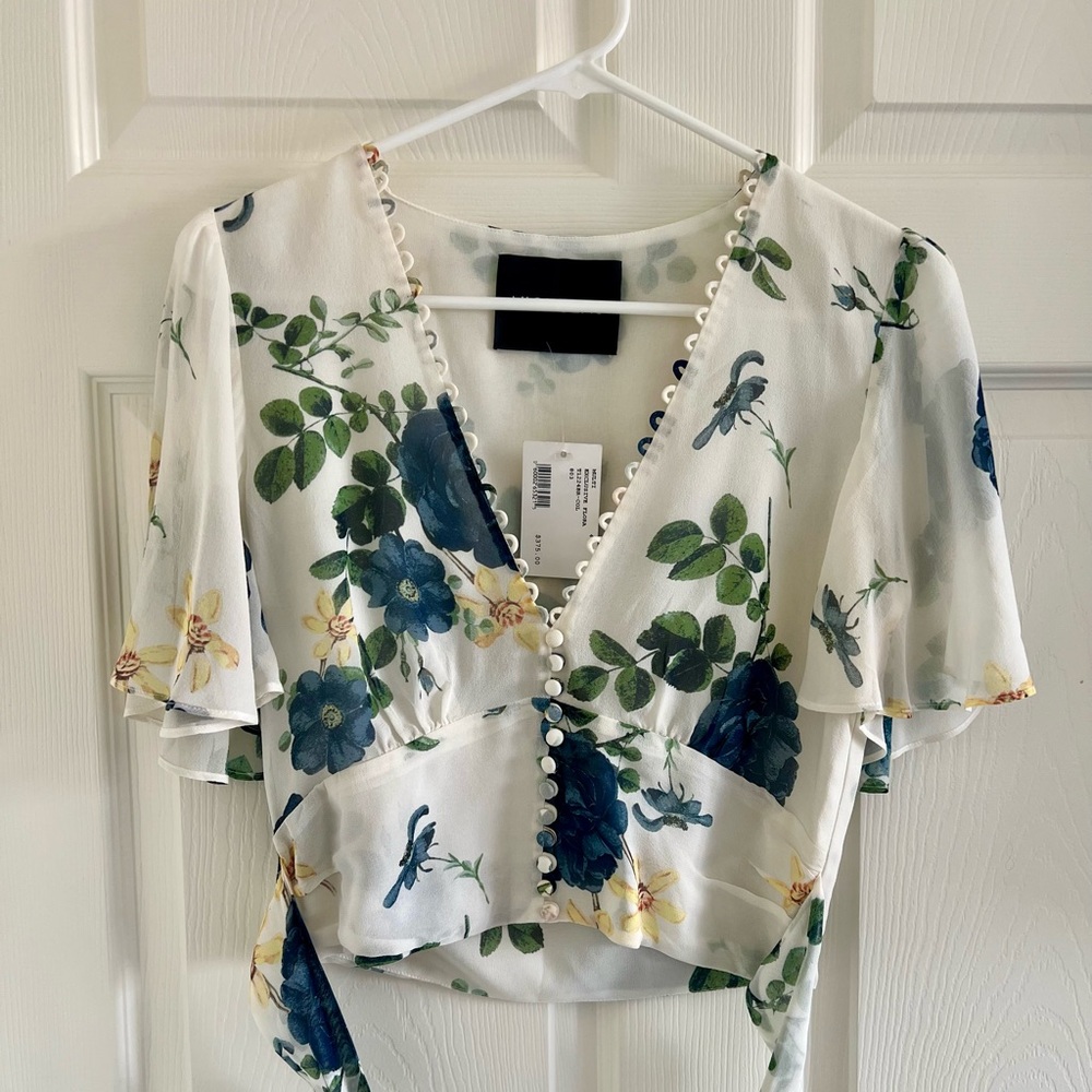 Nicholas Floral Crop Top NWT